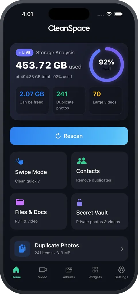 CleanSpace — Home