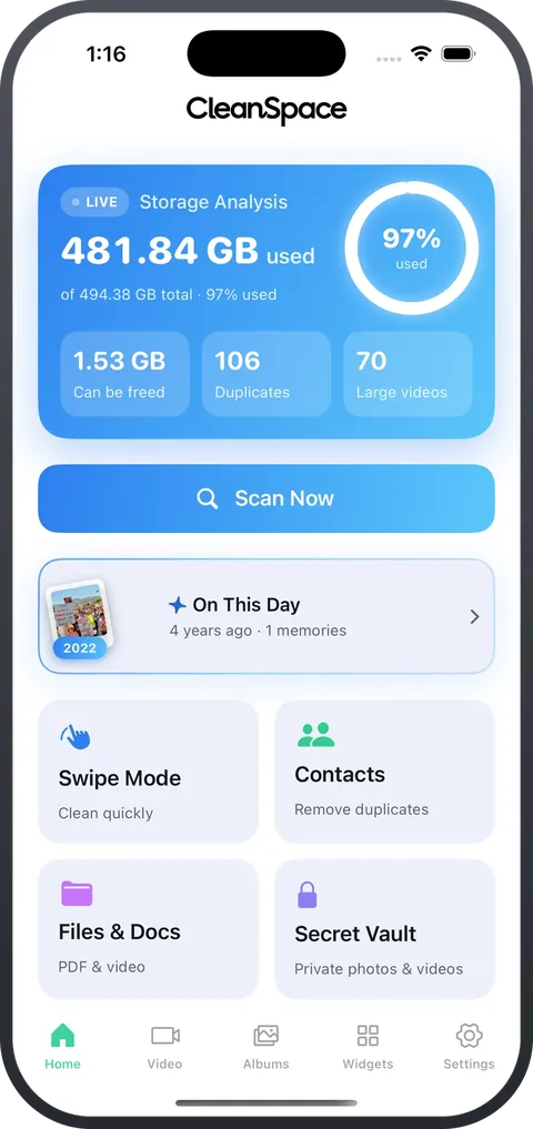 CleanSpace — Home