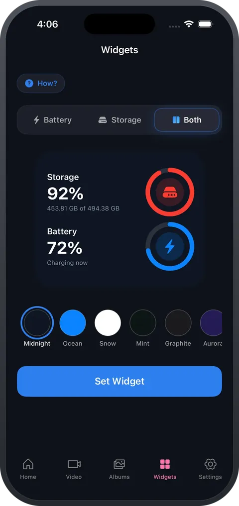 CleanSpace — Widgets